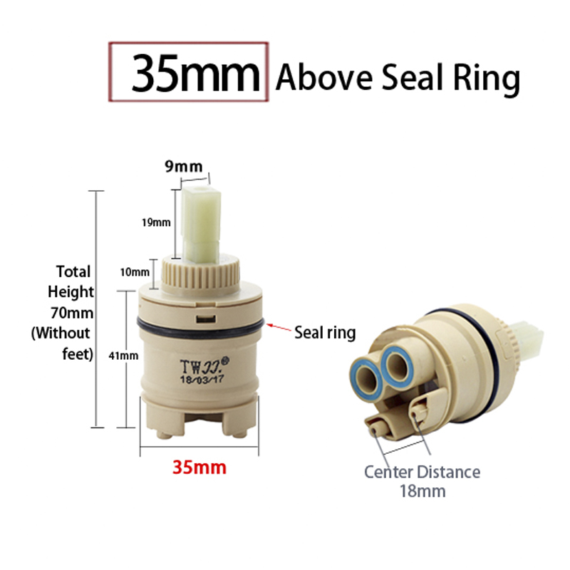 Katup Pencampur Keramik 35mm/4 - Shower Valve Cartridge ulasan dan harga